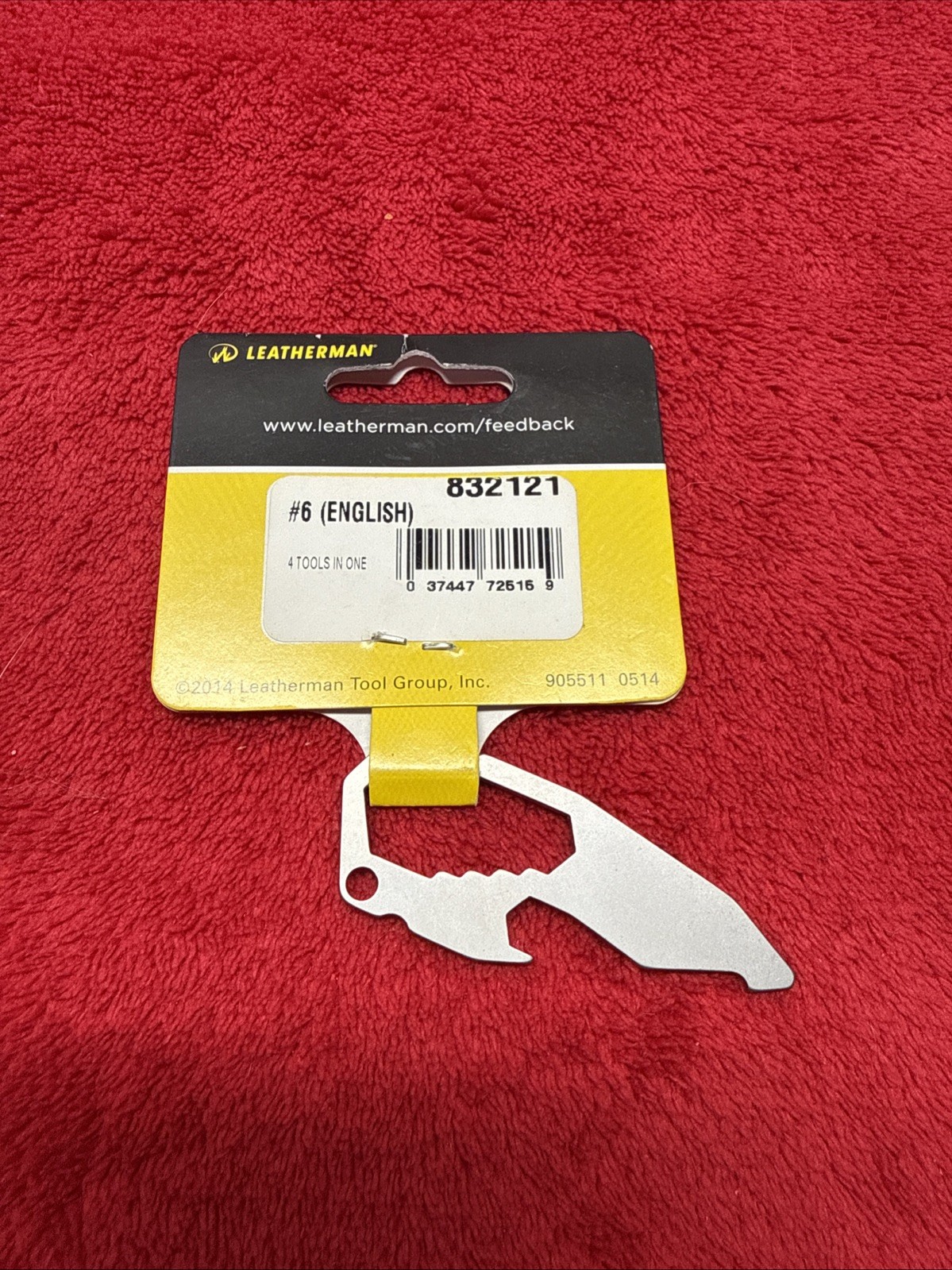 Leatherman Keychain Multi-Tool! By The Numbers #6, Metric, Stainless