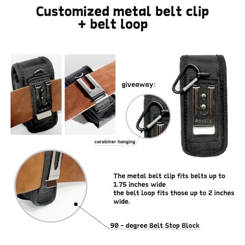 Multitool Sheath – Magnetic Closure EDC Belt Pouch Organizer with Belt Clip &