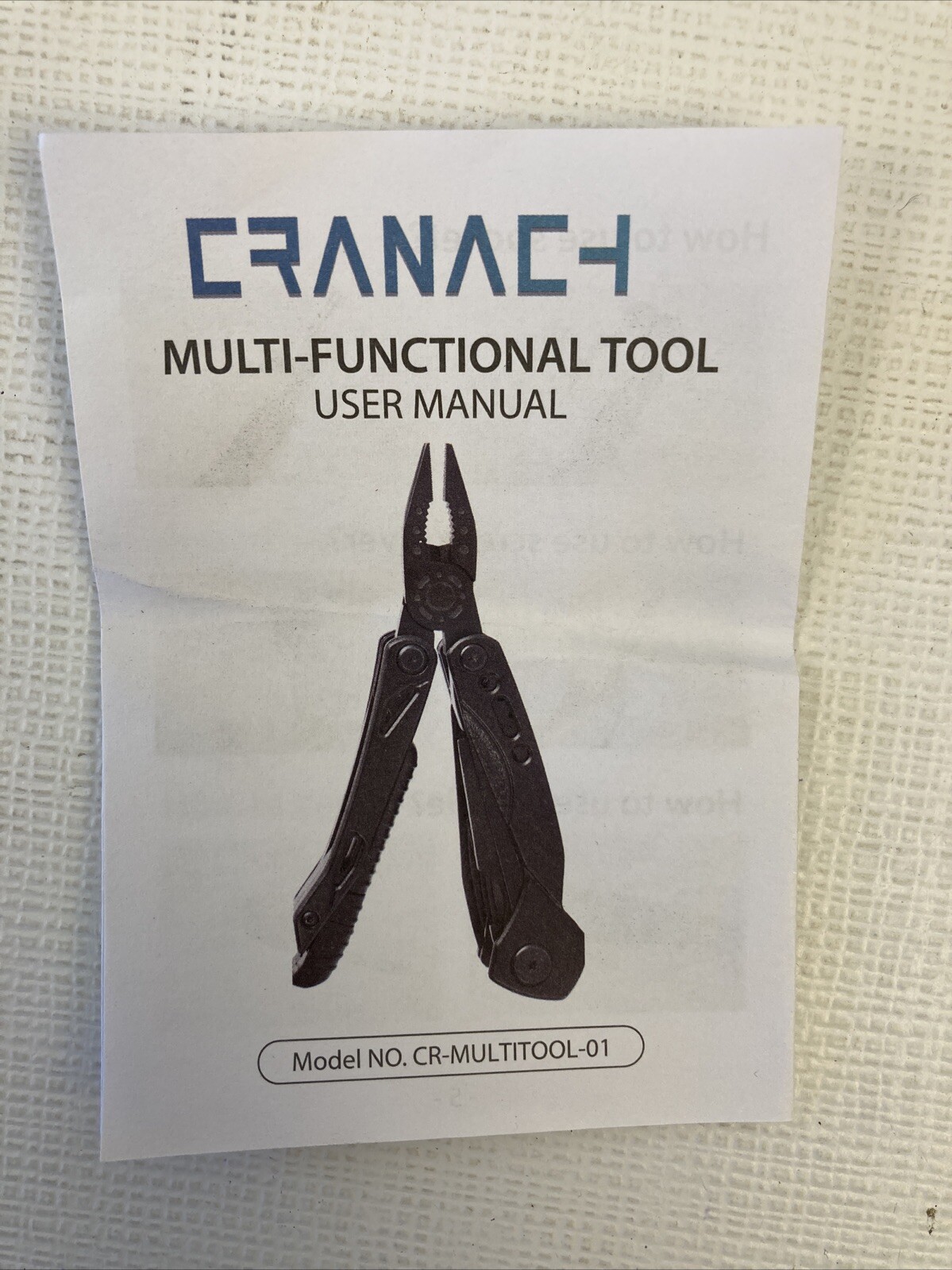 Multi Tool W/ Holster Nylon Belt Clip Pouch Black New NIB 16 Tools