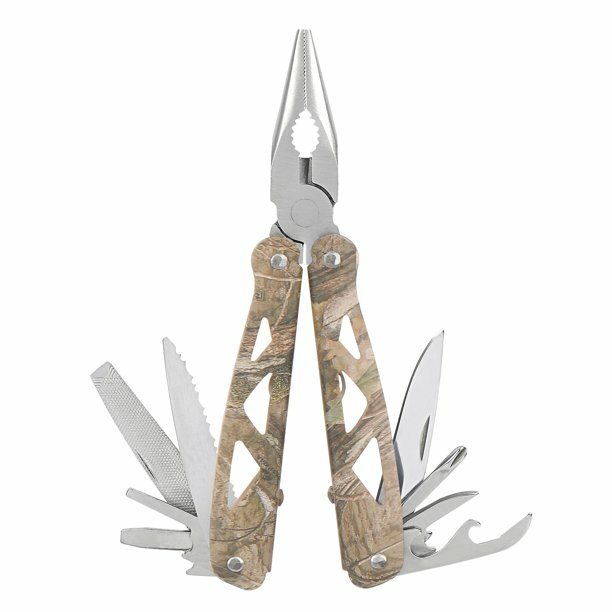 OZARK TRAIL 12-IN-1 MULTI TOOL WITH SHEATH MOSSY OAK CAMO HANDLE NEW! FREE SHIP!