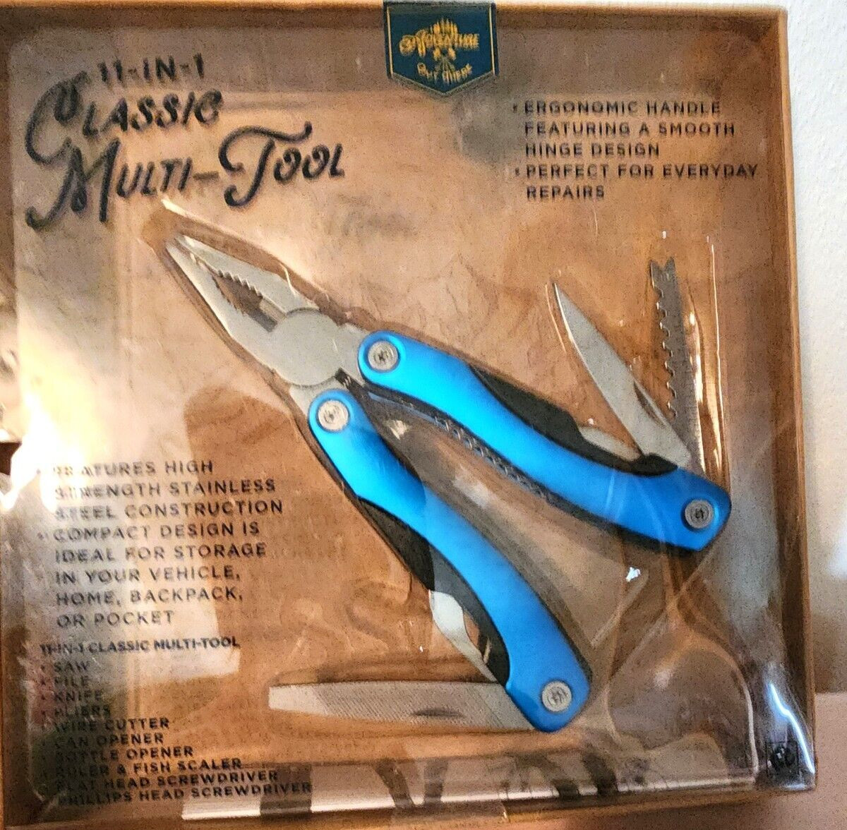 B/92 Adventure is Out There 11 In 1 Classic Multi-tool – Blue Factory Sealed