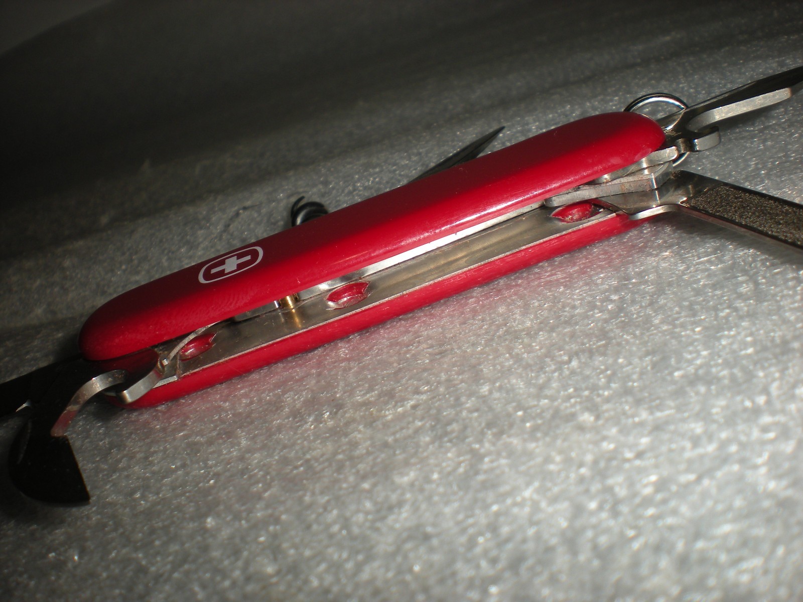 Swiss Army Knife Red Wenger Delemont Stainless 6 Functions Multi Tool