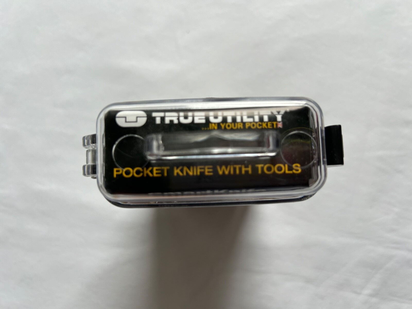 True Utility Smart Pocket Knife 11-in-1 Multi Tool With Weatherproof Case Clip