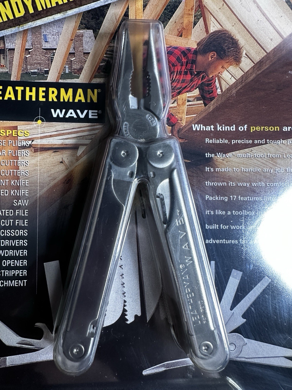 Vintage 2003 Leatherman Wave Handyman Pack Mini Maglite Flashlight NOS Sealed