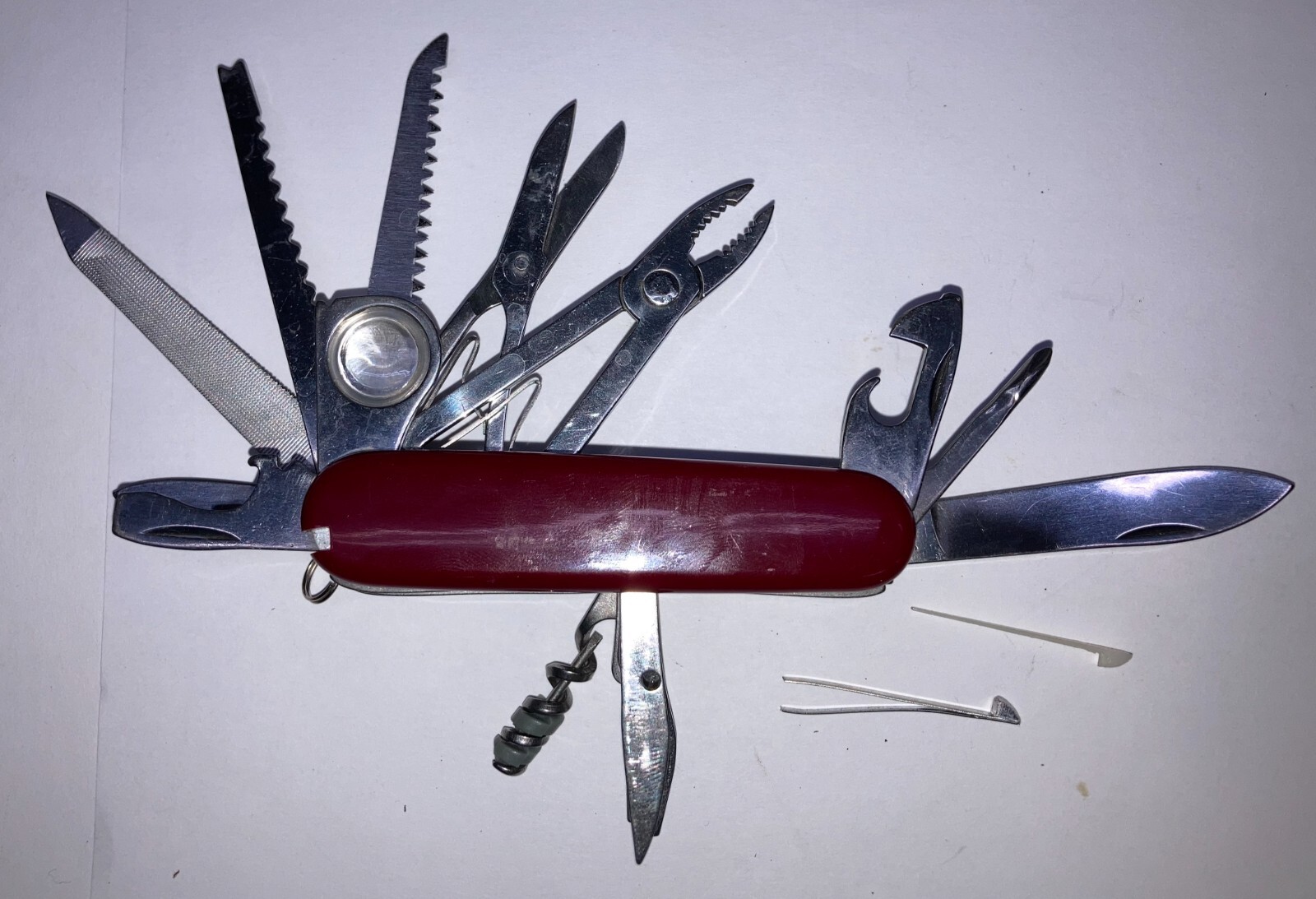 Large RED (17-n-1) 30-Function Camping Knife (New, Dealer Old Stock 1998)