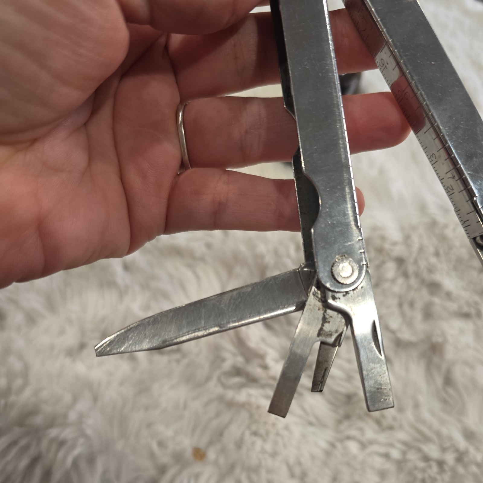 Vtg Original Leatherman Multi Tool Portland OR Leather Sheath USA