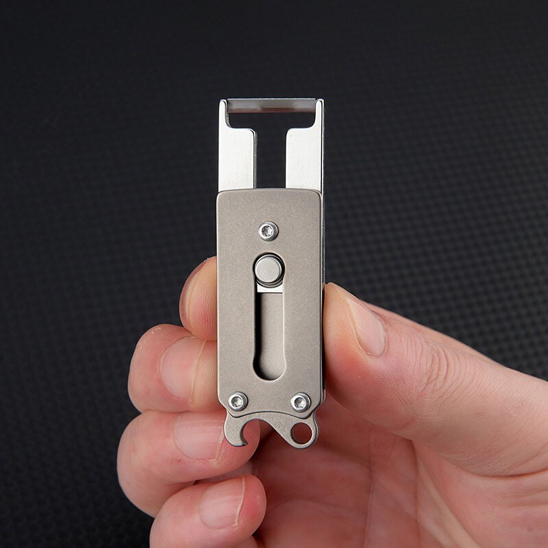 EDC Titanium Alloy Multi Tools Bottle Opener Portable Outdoor Peeler