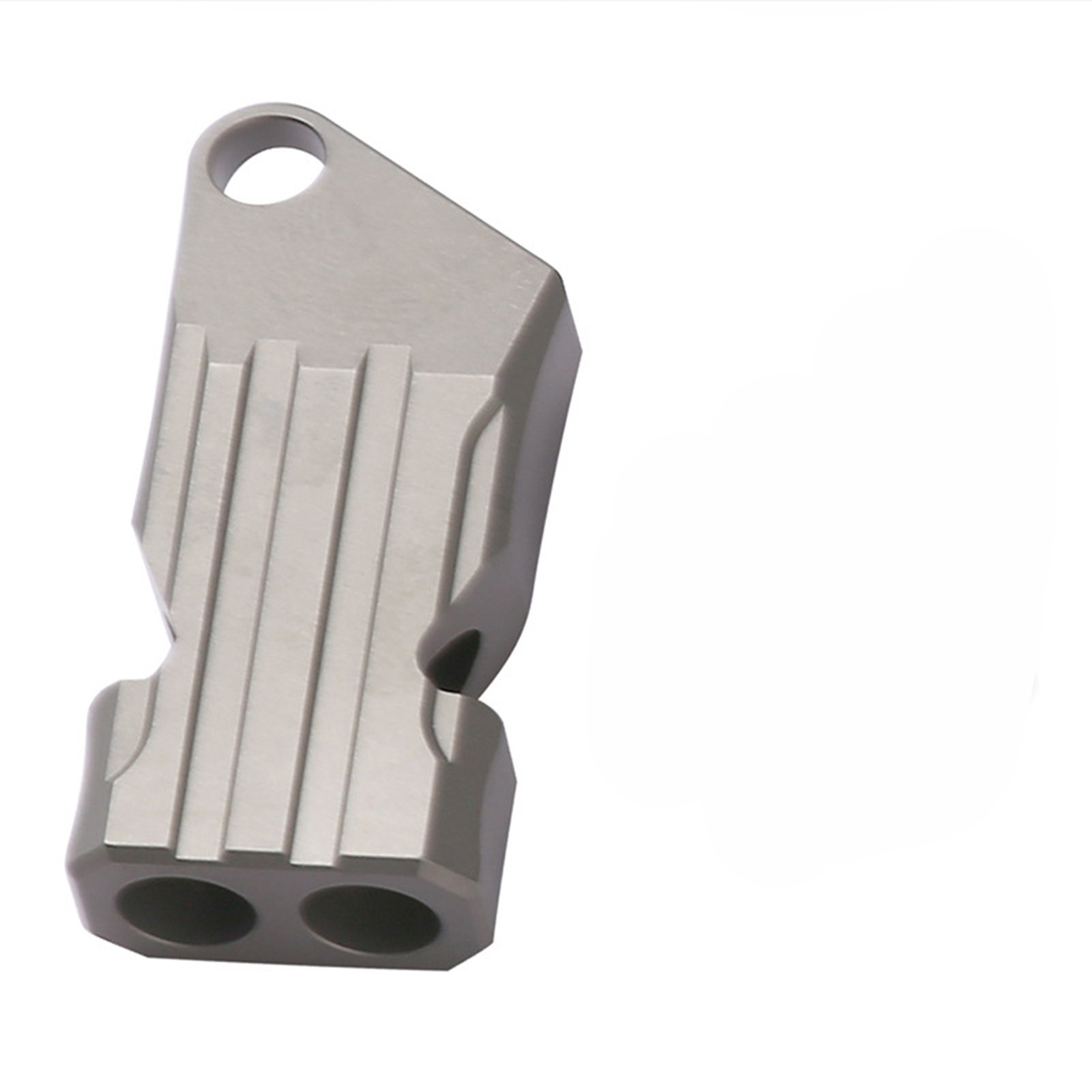 EDC Titanium Whistle Lightweight Portable Outdoor Life-saving Camping Whistle