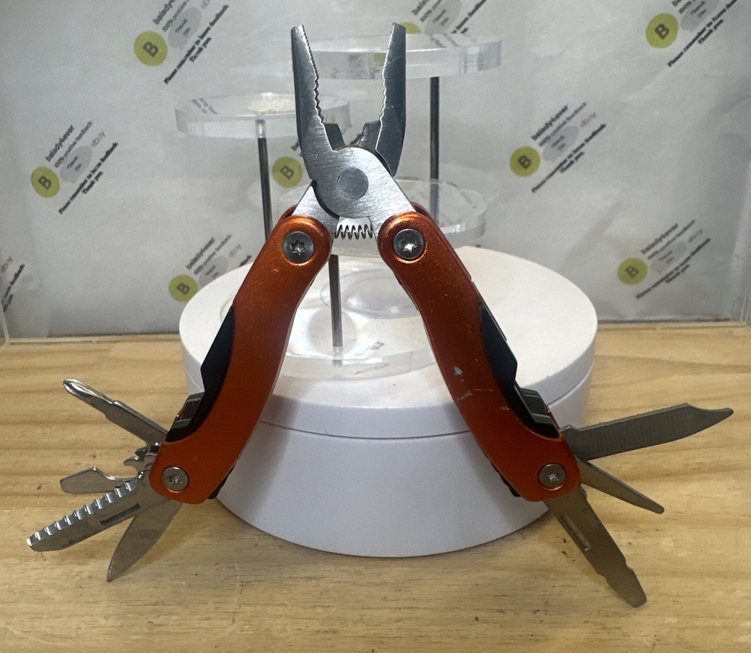 portable pocket multi-tool featuring spring-action pliers 2.75” Closed