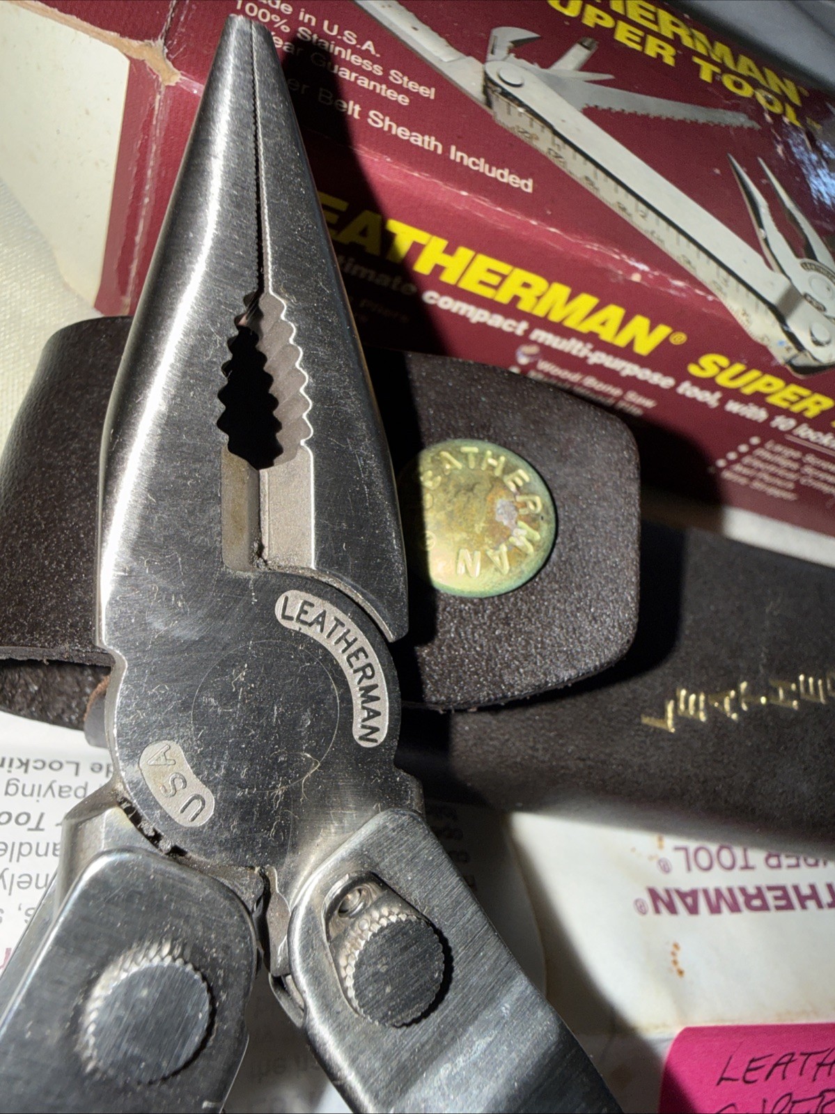 Leatherman Super Tool “The Original” USA Multi Tool NIB w/Paperwork Bigger+++