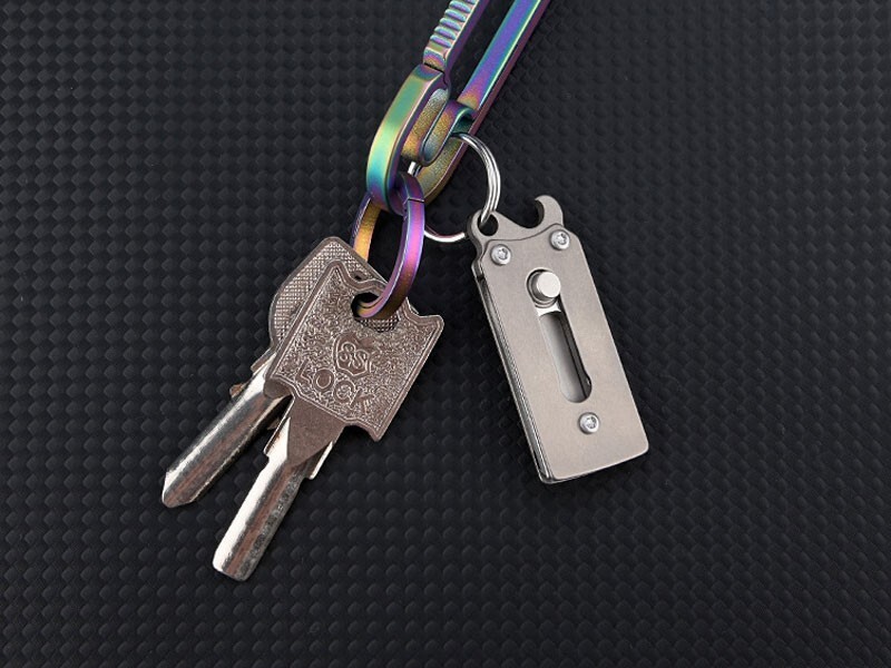 EDC Titanium Alloy Multi Tools Bottle Opener Portable Outdoor Peeler
