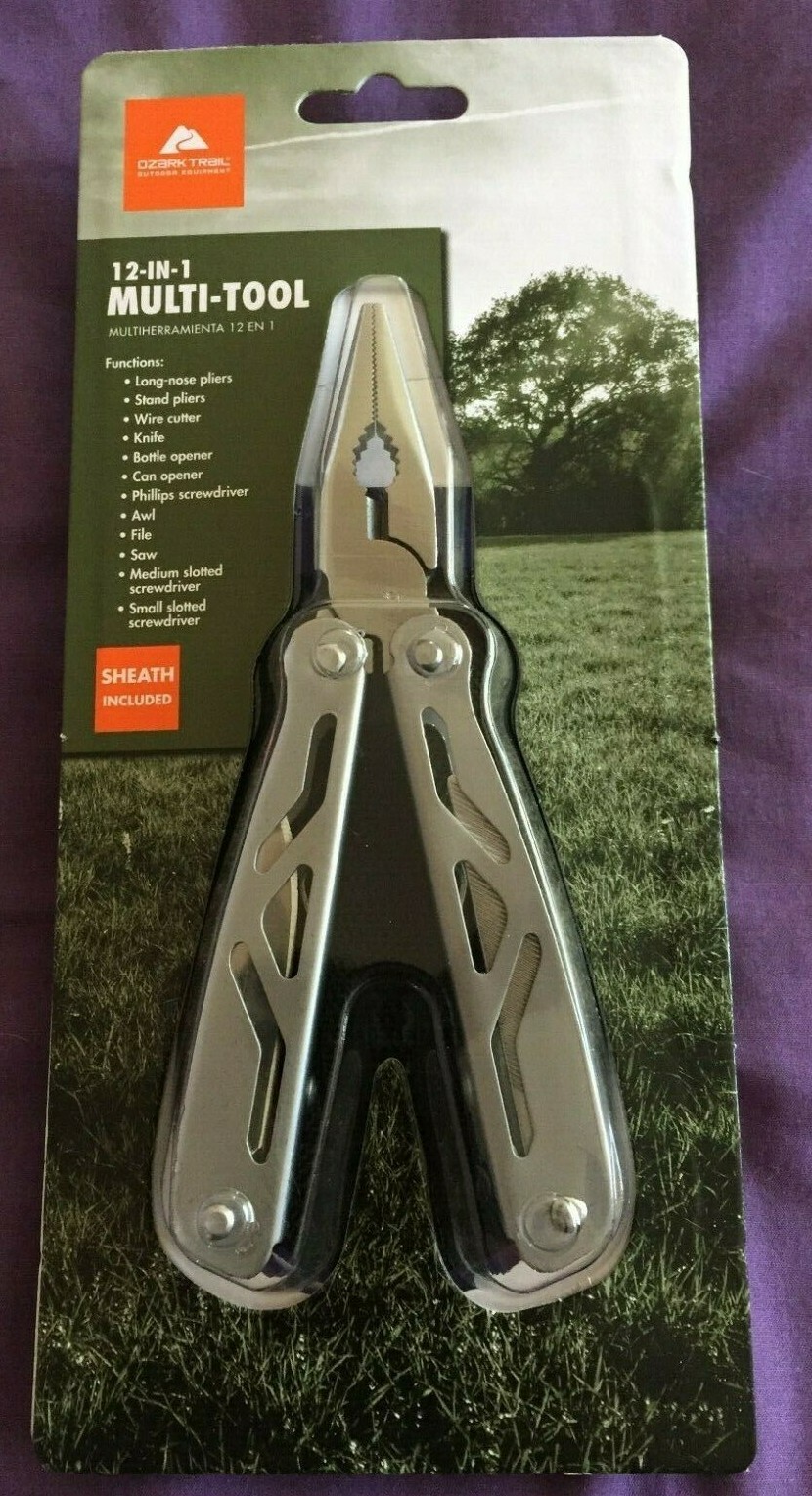 NEW Ozark Trail Outdoors Hiking Camping Pocket Knife Multi Tool with Sheath