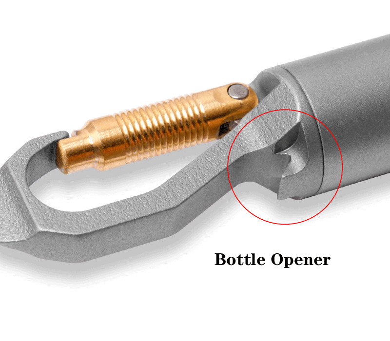EDC Titanium Keychain Waterproof Storage Pill Case Bottle Opener Outdoor EDC Box