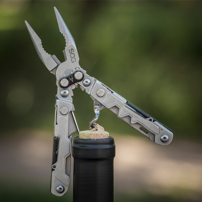 SOG PowerLitre Bead Blast Pliers Wire Cutter Scissors Rulers Openers Wire Cutter