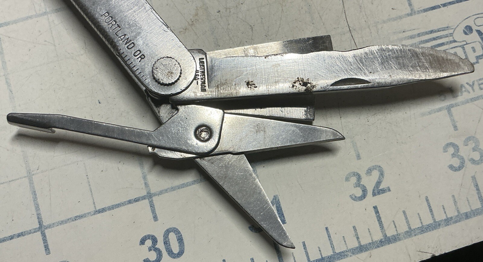 Vintage Original Leatherman Multi Tool Portland OR Leather Sheath USA