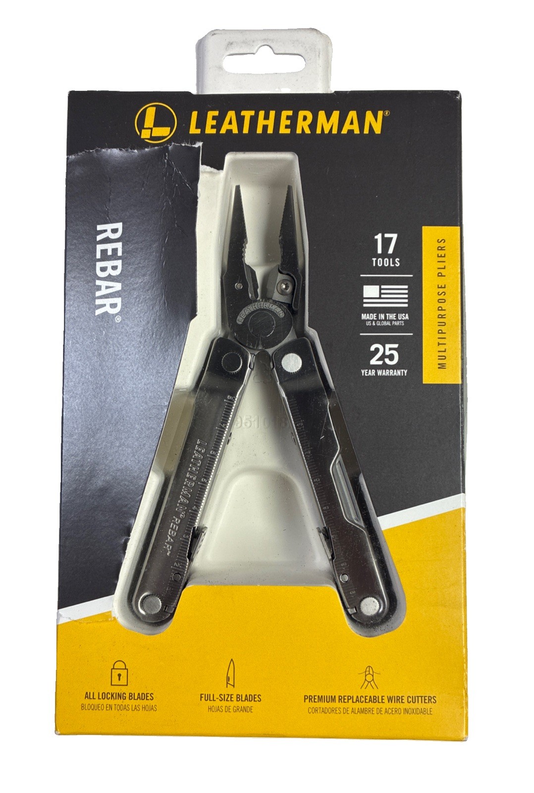 LEATHERMAN Rebar 17-in-1 Multitool W/ Premium Replaceable Wire Cutters & Saw