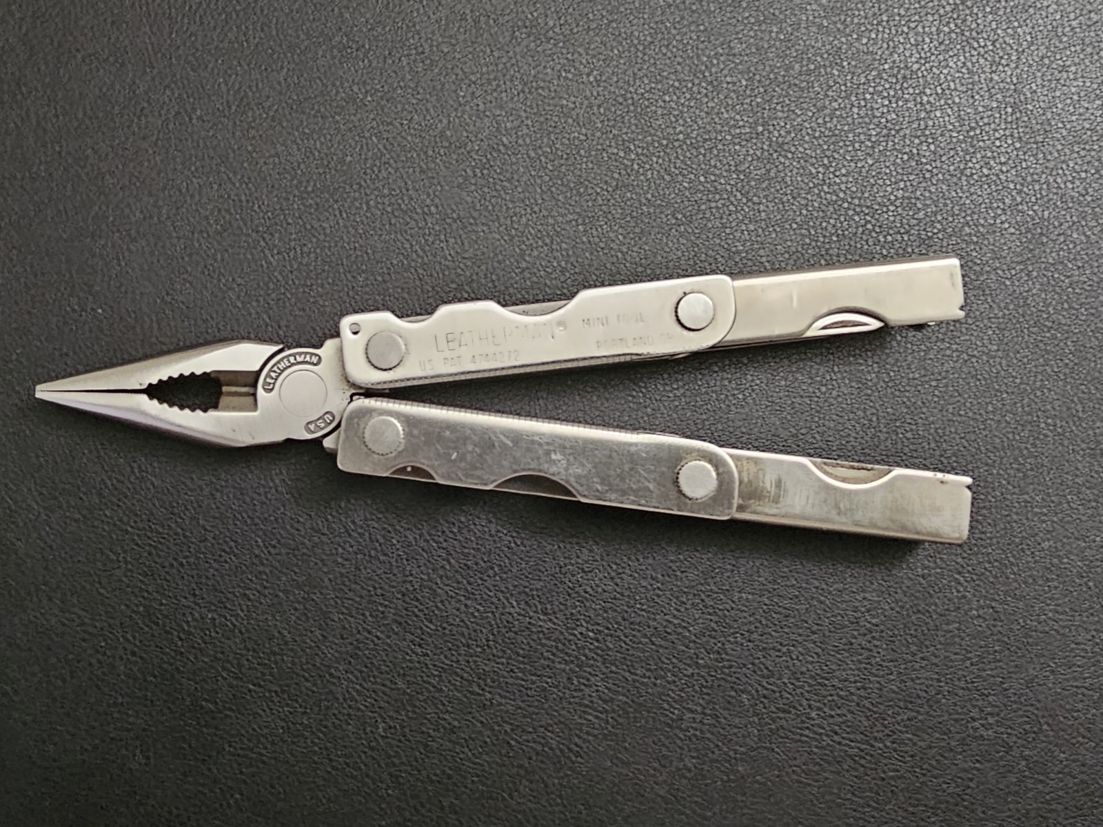 Vintage 90s Leatherman Mini Tool US Pat. 4744272 Made In USA Excellent