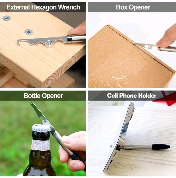11 in 1 Multi-Tool Pen – Tools for Travel, Camping, Outdoor Activities,Office