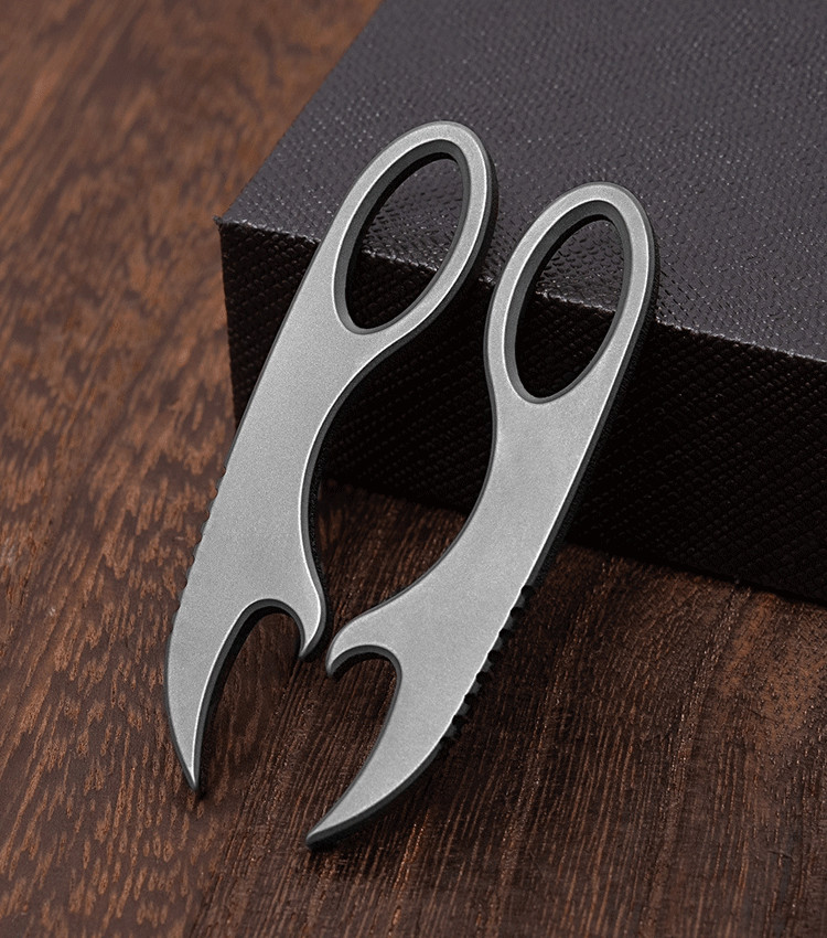 Titanium Alloy Multi Tools Crowbar Bottle Opener Portable Outdoor EDC Keychain