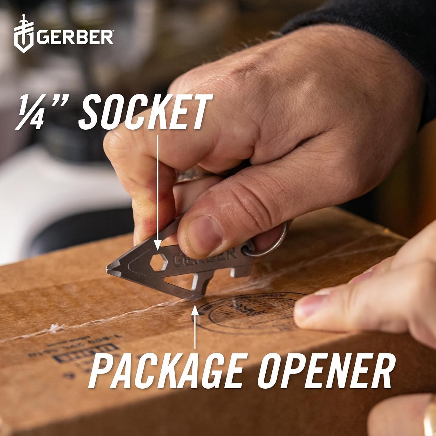 Gerber Gear Broadhead Keychain 5-in-1 Multi-Tool Bottle Opener EDC Tool