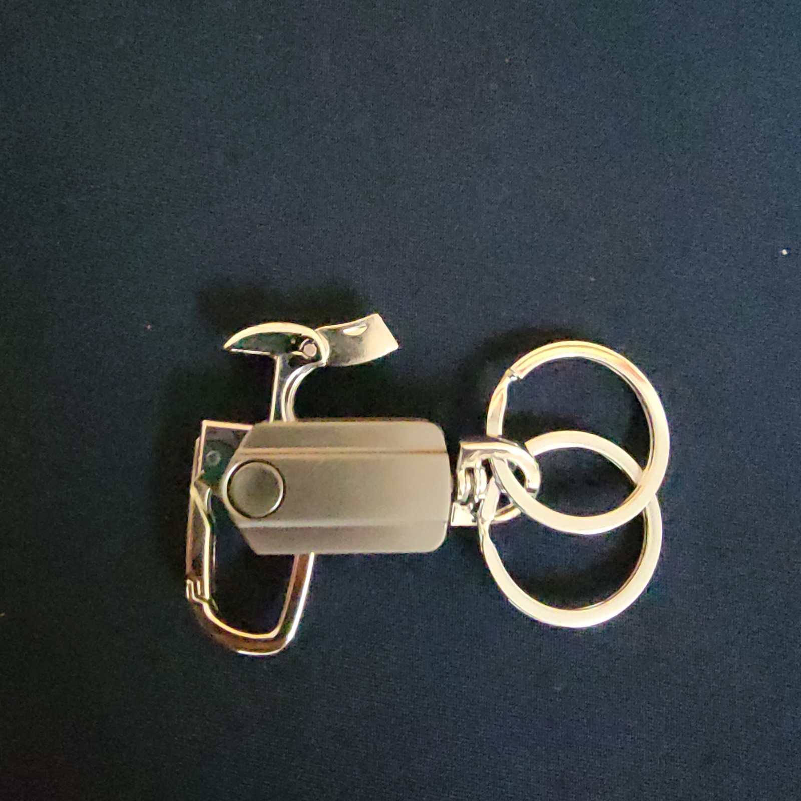 Carabiner Key Chain Bottle Opener Silver Gray