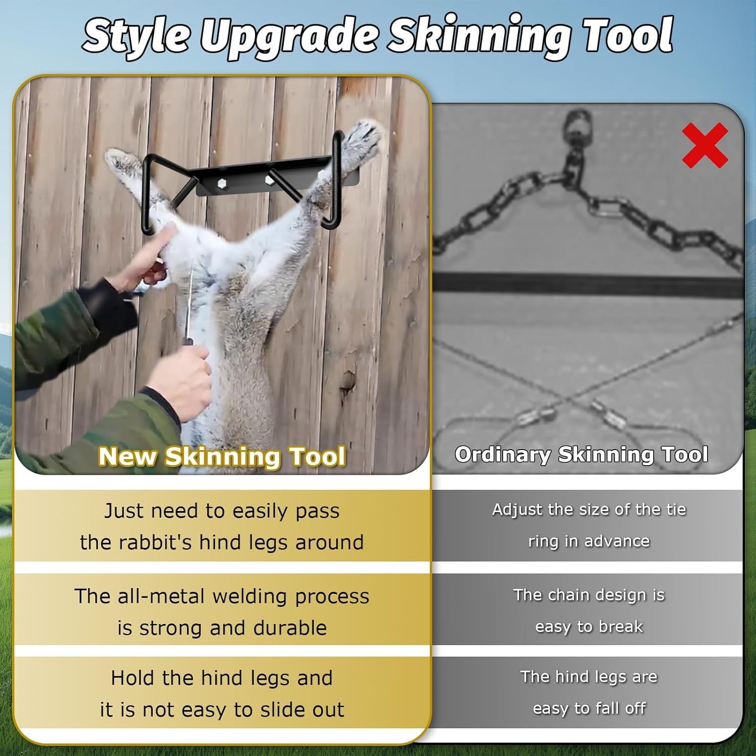 Professional Rabbit Dislocator Tool & Skinning Kit – Durable and Easy to Install