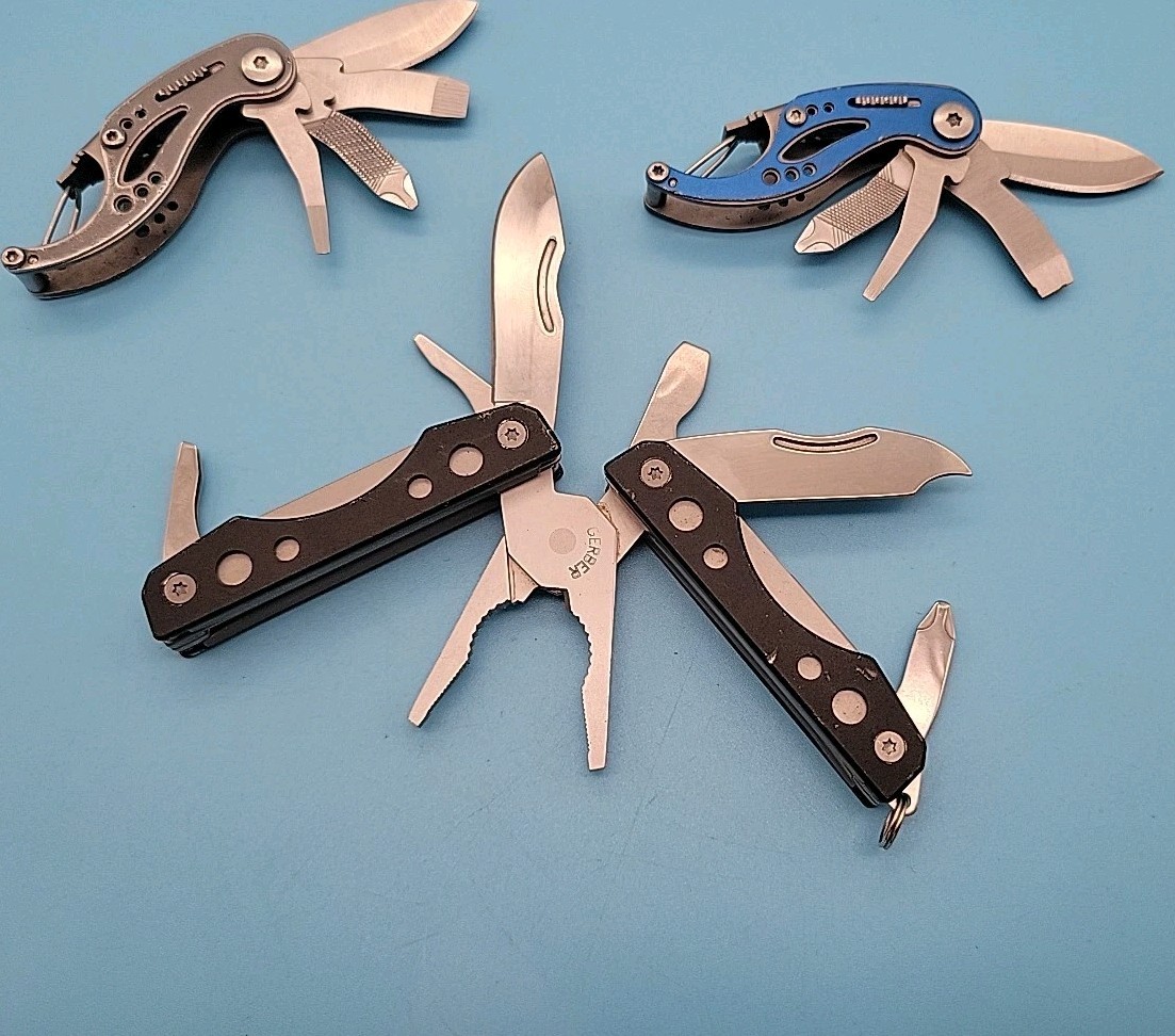 Gerber Curve / Clutch Mini Multi-Tool – LOT OF 3 – Blade, File, Bottle Opener