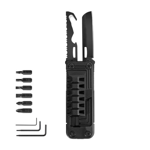 DuraTech 16-in-1 Multitool Knife EDC Pocket Multi Tool Locking Blade Rope Cutter