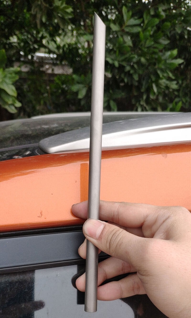 1pcs EDC TA1 Titanium Alloy Drinking Straw sucker Tableware 18cm/20cm Non Fade
