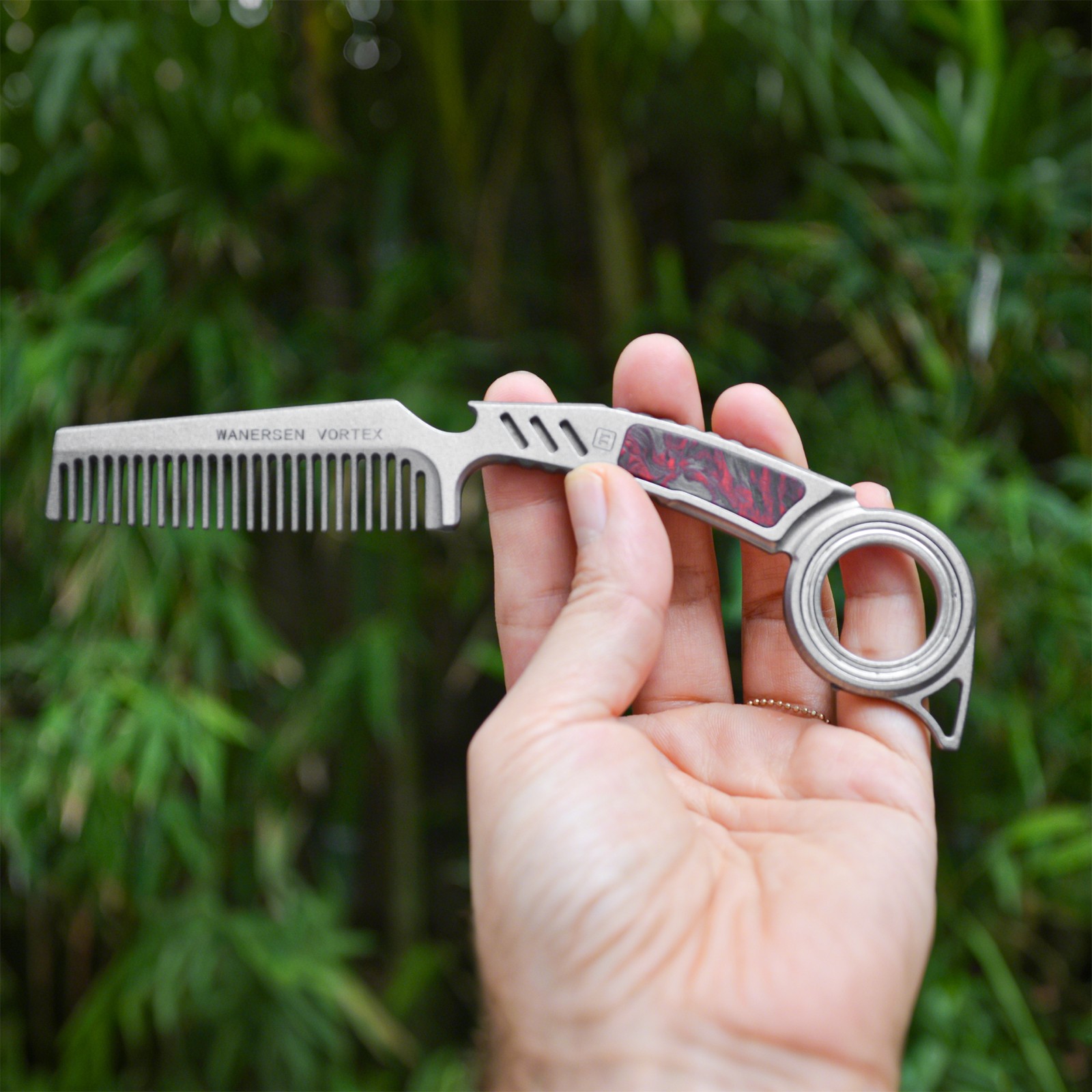 TC21 Titanium alloy Comb EDC Tool Anti-static – Storage bag