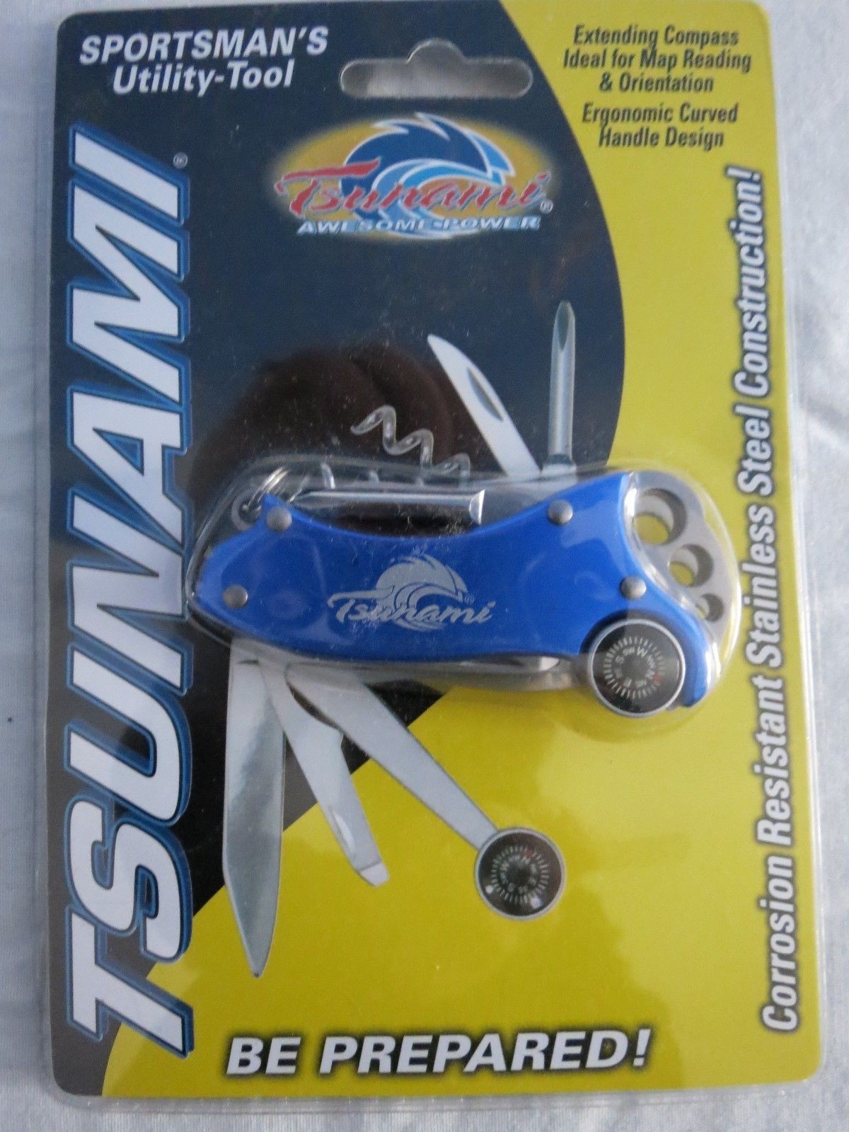 TSUNAMI SPORTSMAN’S UTILITY-TOOL CORROSION RESISTANCE SS w/ COMPASS #TSFUT6