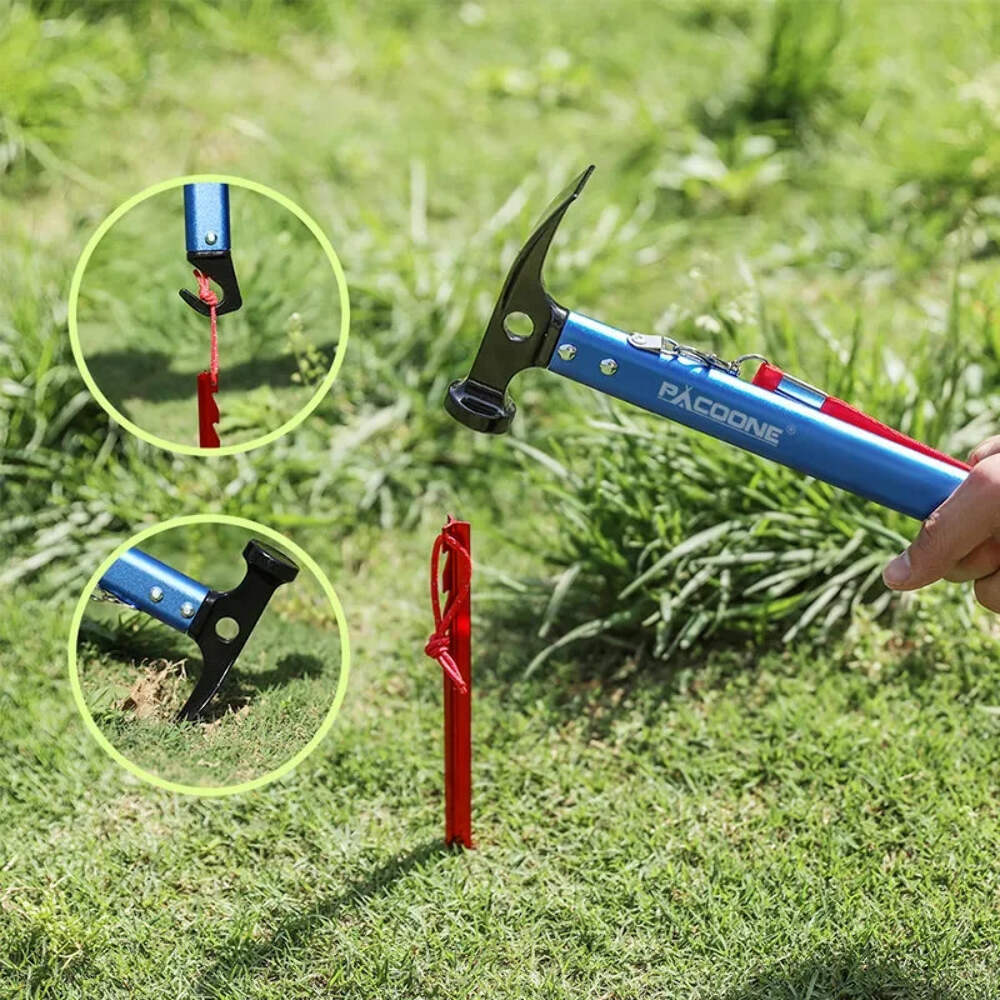 Outdoor Survival Tool Camping Multifunctional Hammer Pocket Multi Tools Aluminum