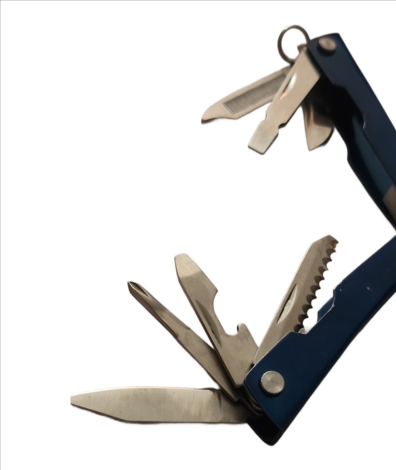 9 Multi Tool Keychain Pocket Travel Saw Bottle Opener Screw Driver Pliers New