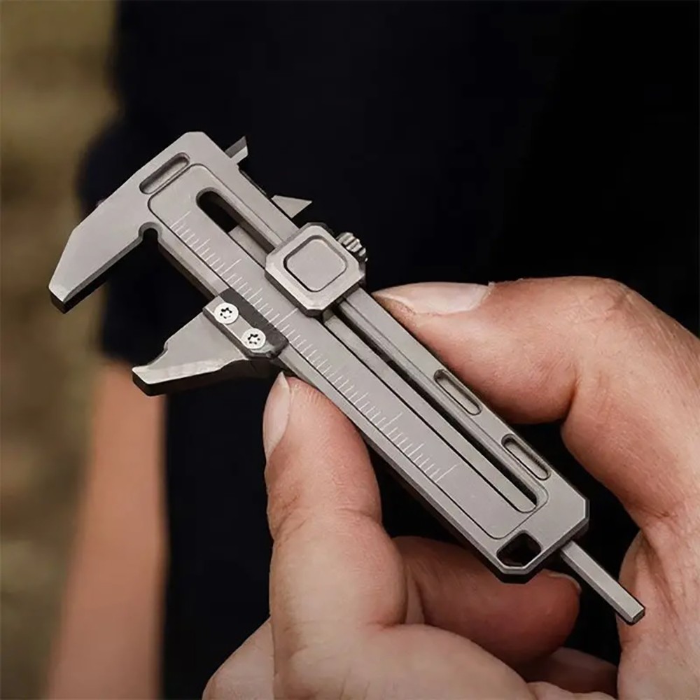 1x Portable Pocket Vernier Caliper fits for EDC Tool & Precision Measuring Needs
