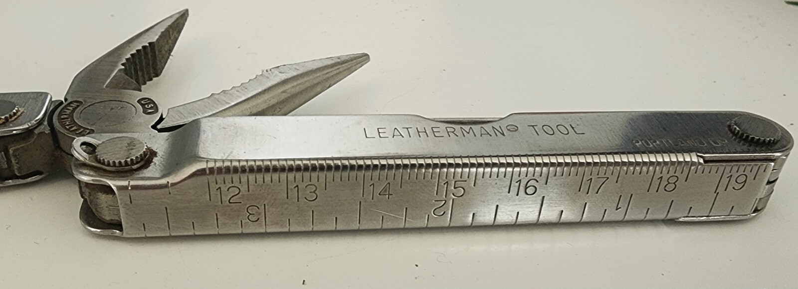 VTG Original Leatherman Multi-Tool Portland Oregon W/Sheath USA 4”