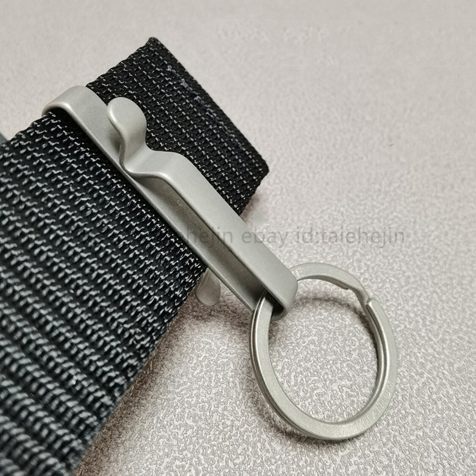 Lsand Alloy Keychain Quick Buckle Detach Belt Waist Hanging Key Ring EDC Tool