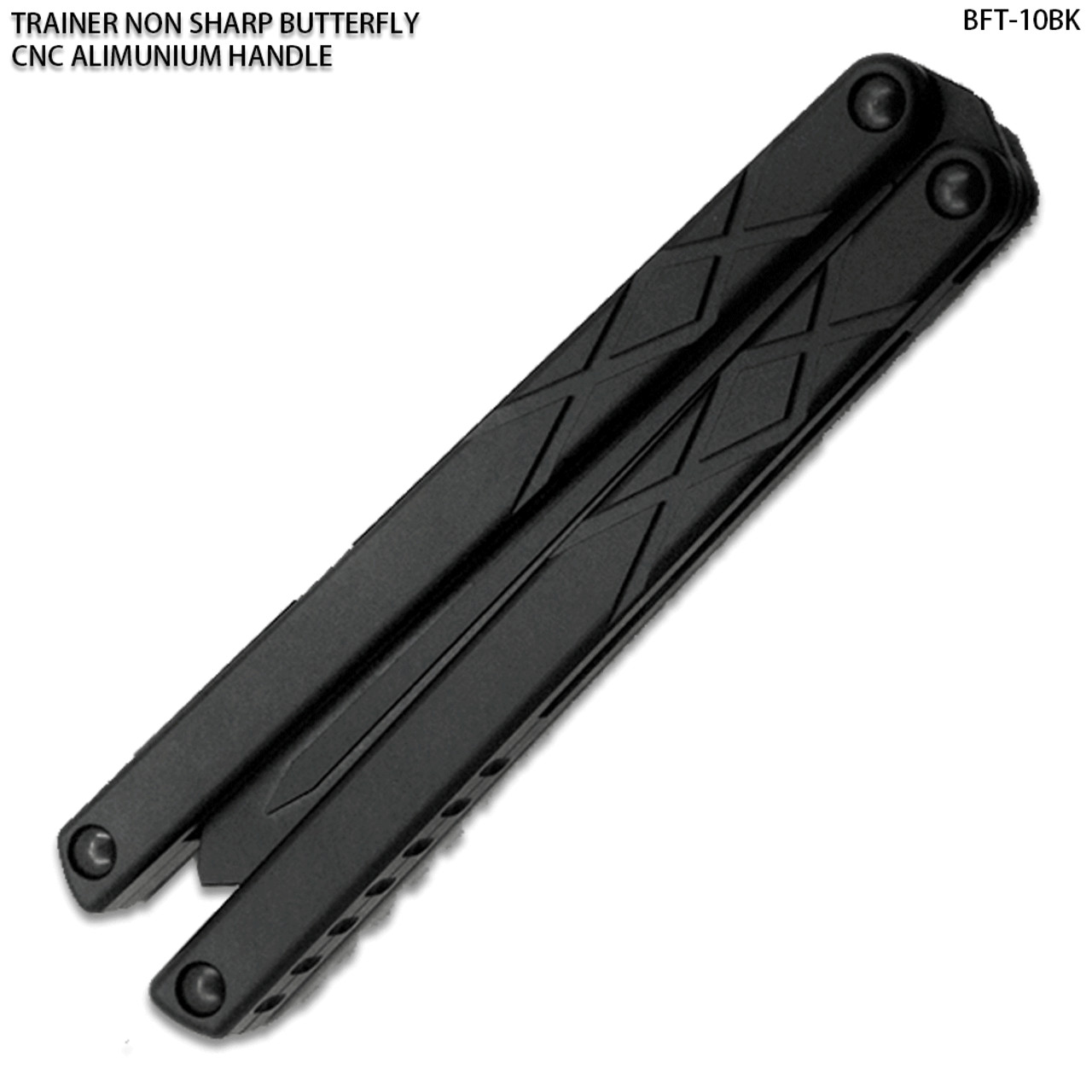 CNC Non-Sharp Professional Smooth Handle Trainer Tool Black Spear Blade