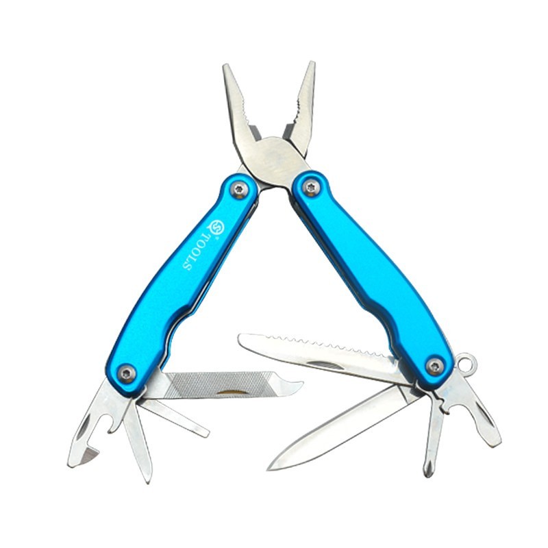 Mini Folding Multi Tool Pliers with Blade EDC Pocket Repair Tool Outdoor Gear