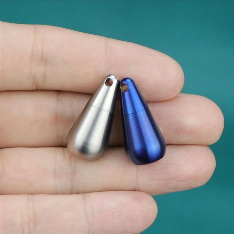 Titanium Pill Case Organizer Container Holder Waterproof EDC Keychain Pendant