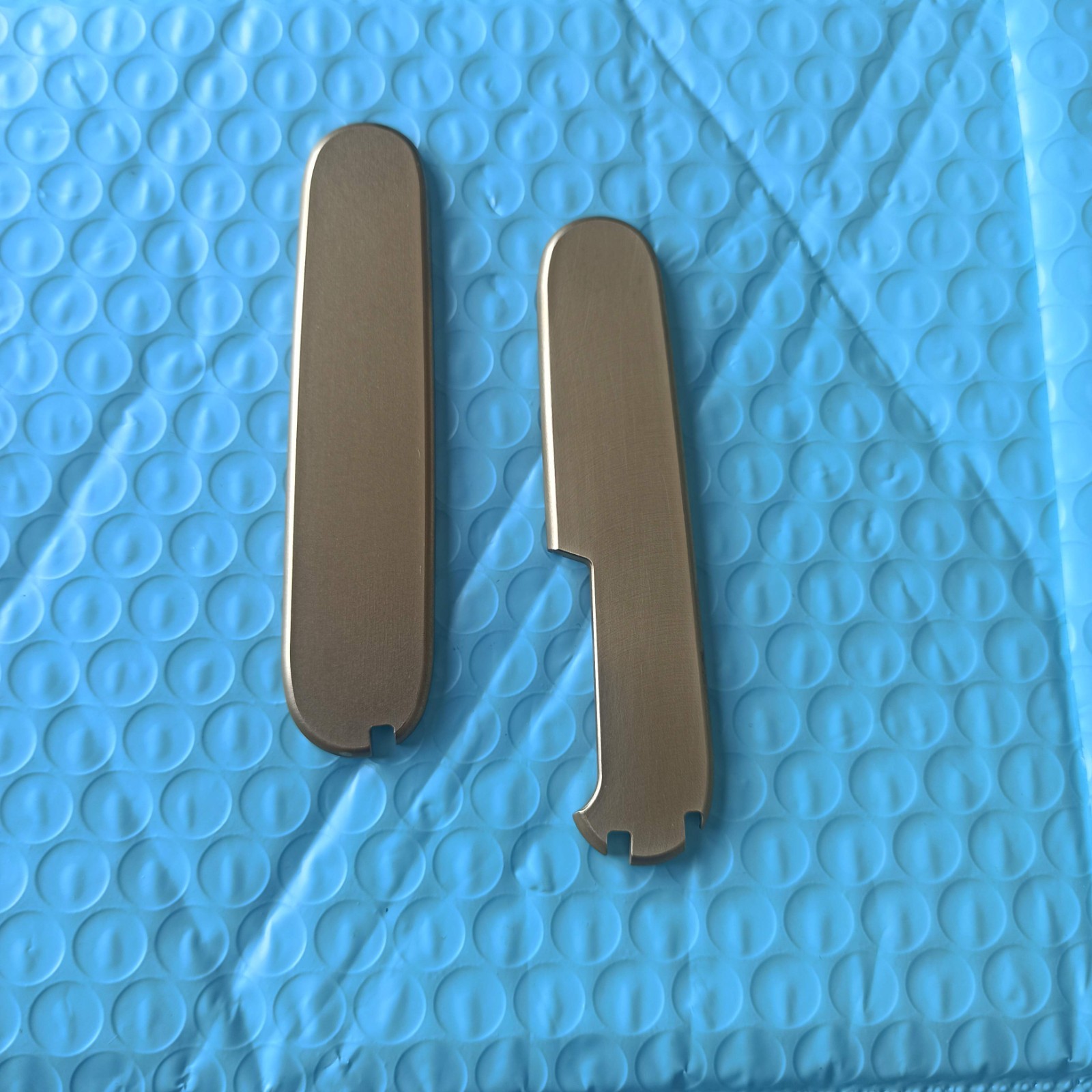 New 1 Pair Brass Handle Scales for 91 mm Victorinox Swiss Army