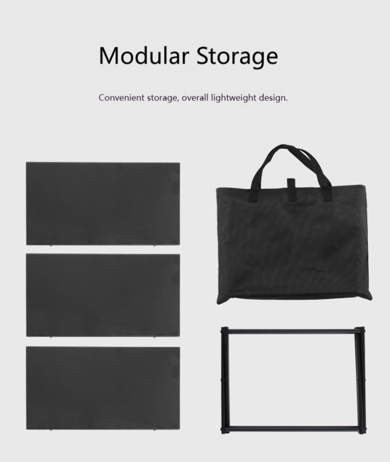 Outdoor folding storage rack multifunctional aluminum alloy small table