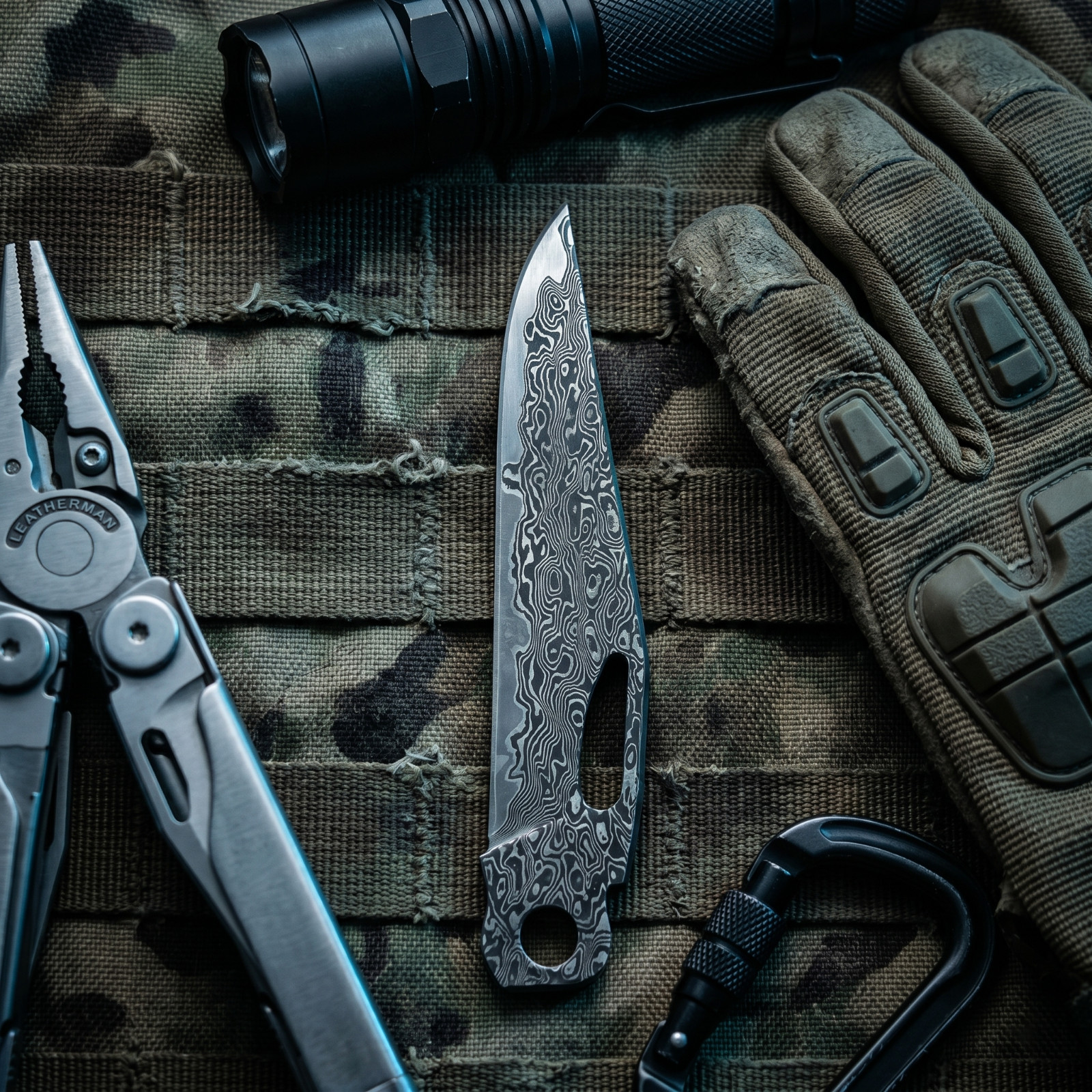 VG10 Damascus Replacement Blade for Leatherman Charge TTi / Wave / Signal