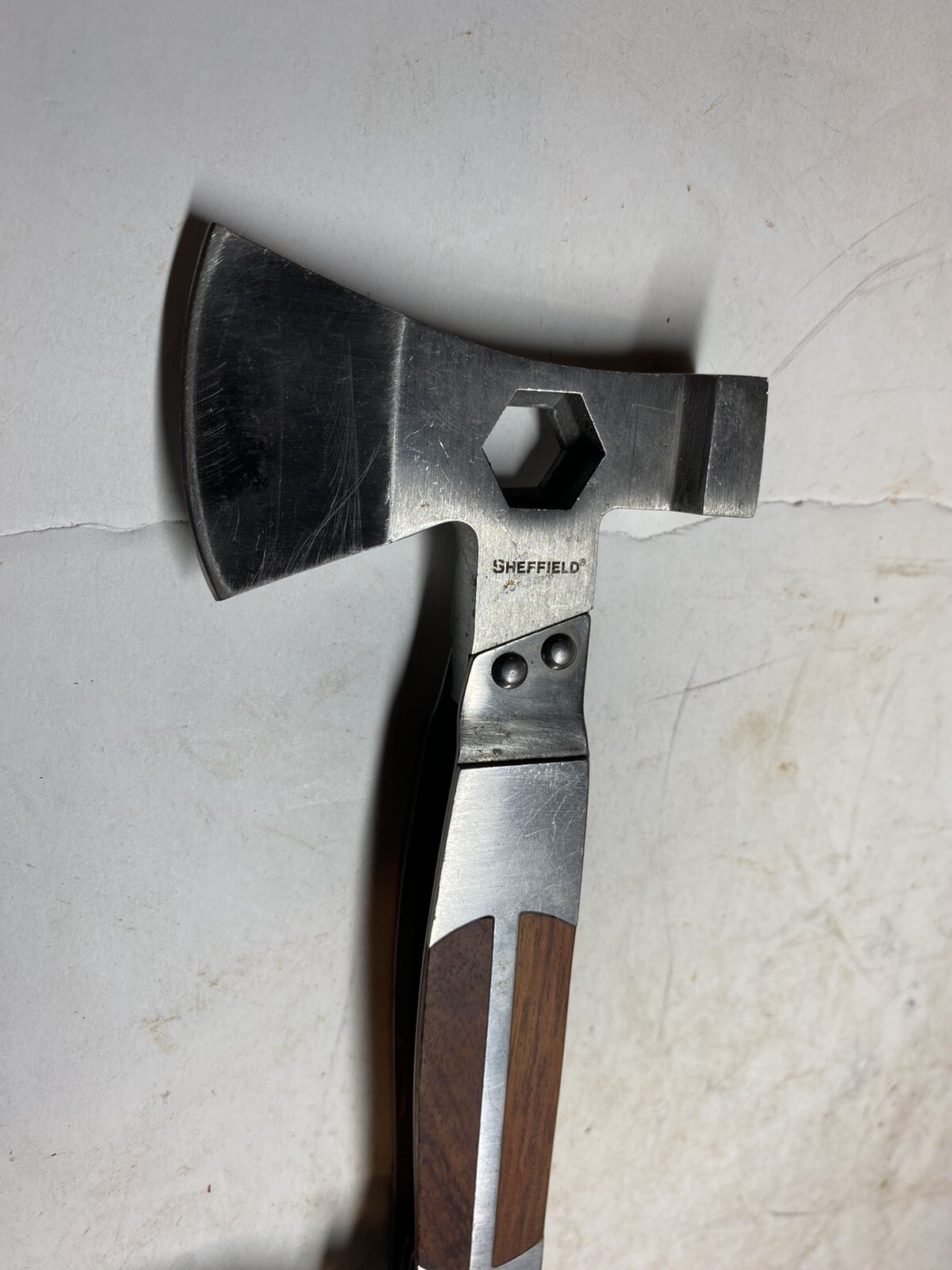 Sheffield Camper Axe-Head Multi Tool Axe Hammer Screwdriver