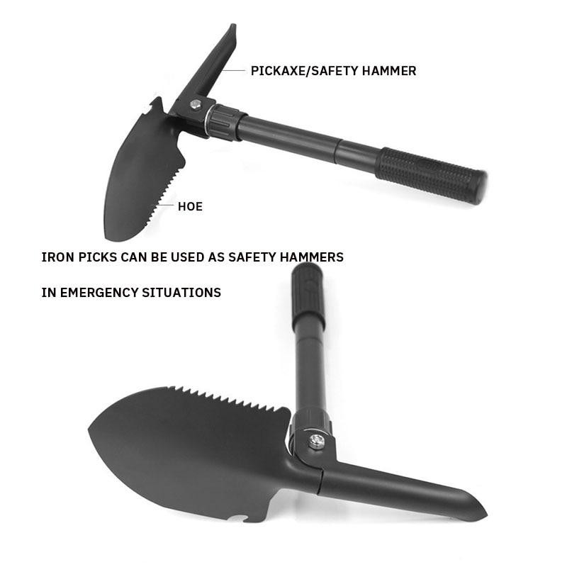 Military Folding Shovel Multifunction Camping Fishing Outdoor Pickaxe Tool