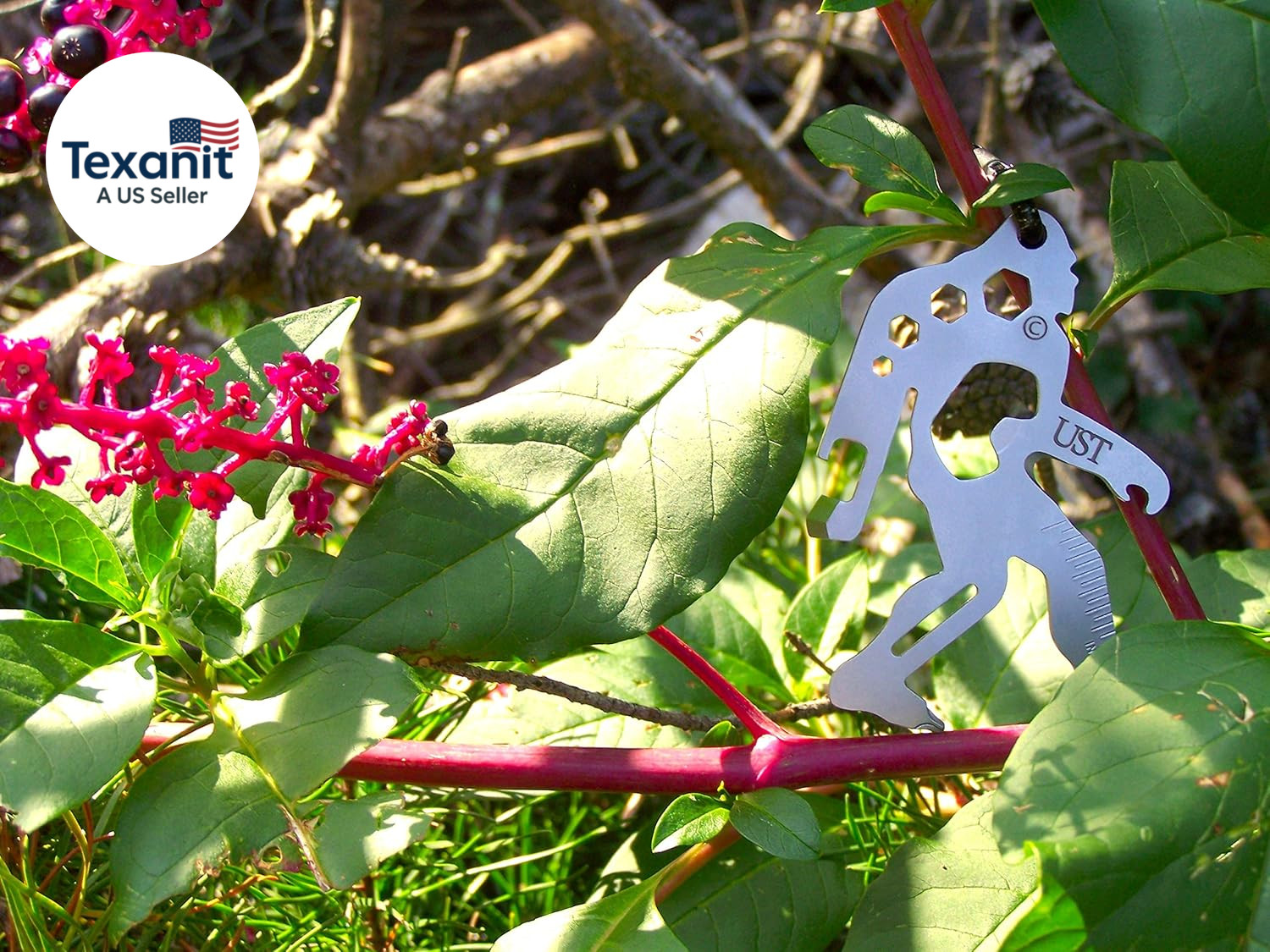 Tool-A-Long Multi-Tool Carabiners with Durable, Compact Stainless Steel Construc