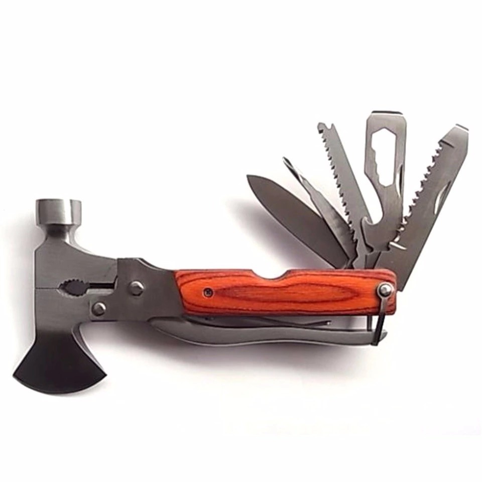 Multi Tool Hammer Saw Axe Knife Wire Cutter Pliers Wrench Screwdriver
