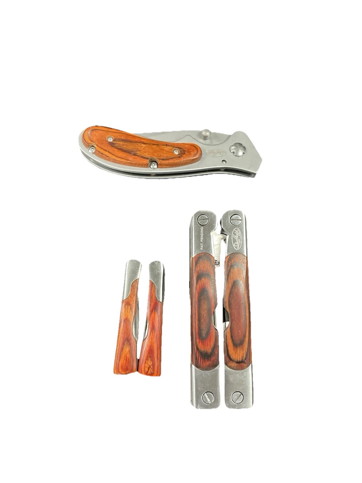SHEFFIELD 3 PIECE ALL PURPOSE TOOL SET / 18-in-1 & 12-in-1 PLIERS, KNIFE (USED)