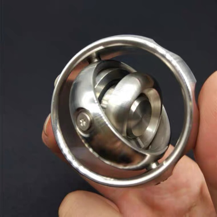 EDC Gear Gyroscope Toy Stainless Steel Hand Fidget Stress Relief Focus Toy Gyro