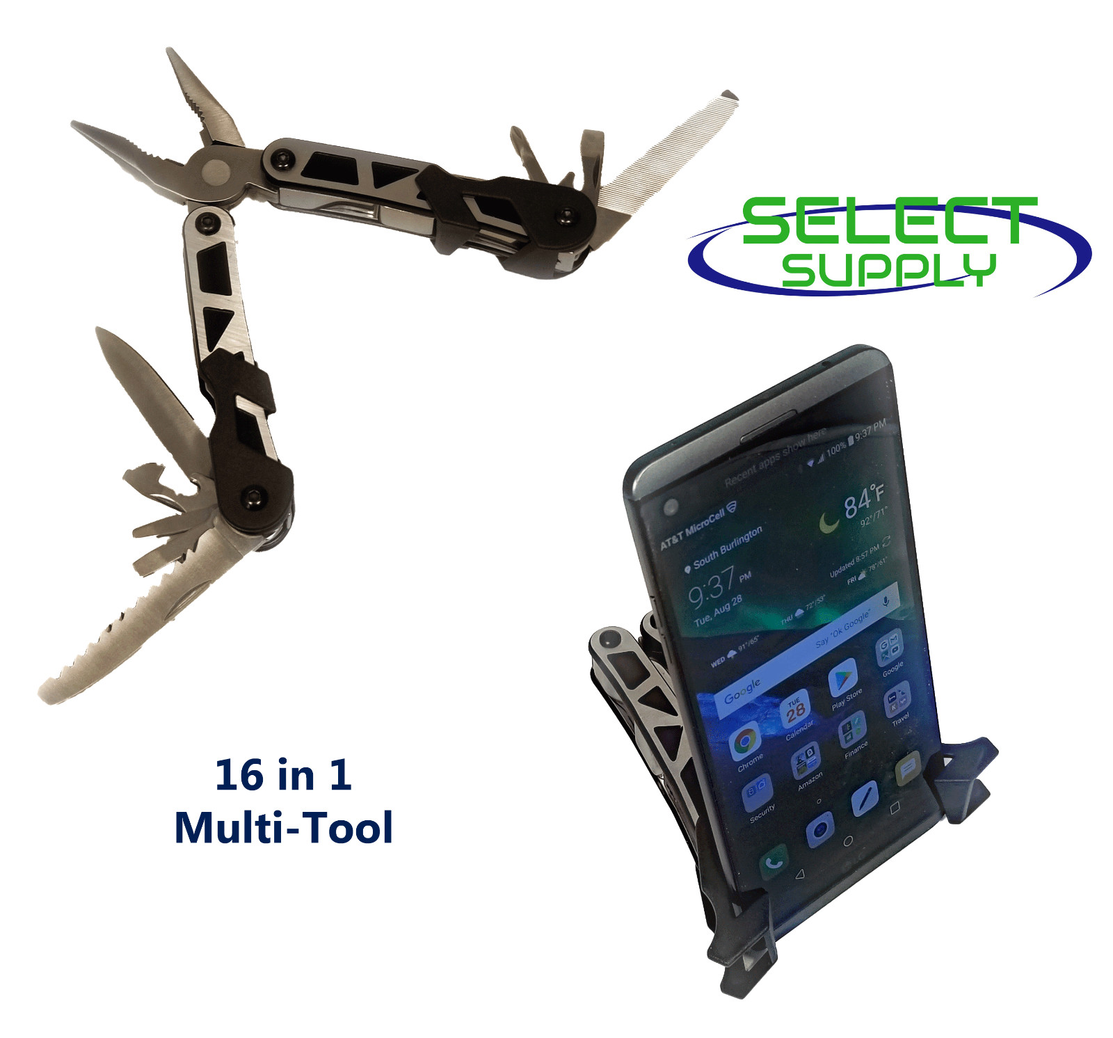 16 in 1 Multitool – Multipurpose with Phone Holder – Millennial Scout Model