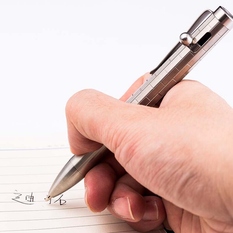 Titanium Alloy Pen Portable EDC Tools Pen TC4 Ballpoint Pen Men Office Pen Gifts